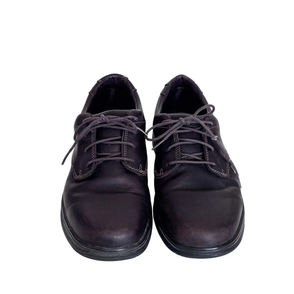 LL Bean Mens Stonington Derby Oxford Shoes 10 Brown Leather Waterproof Lace Up